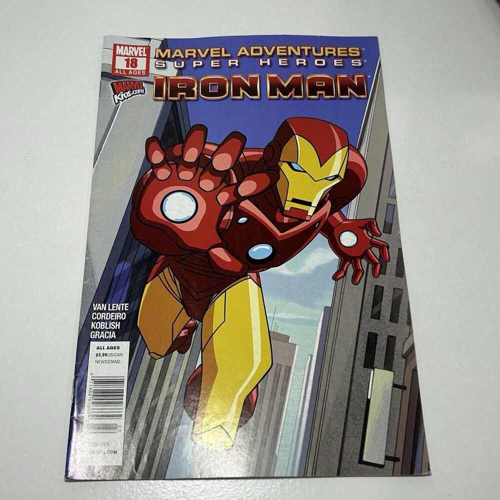 MARVEL ADVENTURES SUPERHEROES IRON MAN #18 TONY STARK VAN LENTE